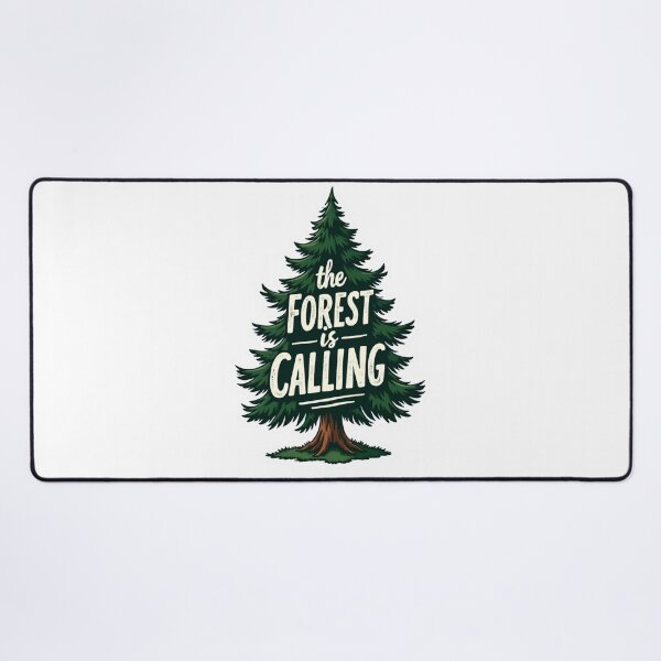 Item preview, Retro Adventure The Forest is Calling Quote on Pine Tree Icon designed and sold by GabeMountainArt.
