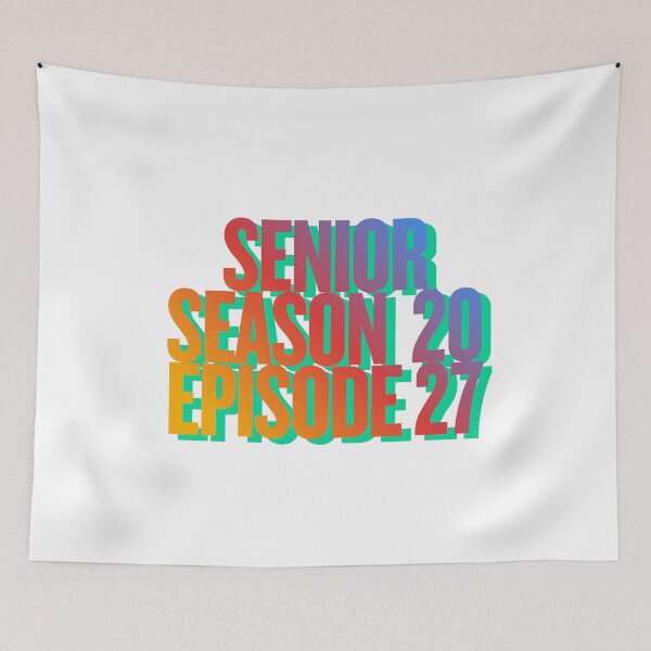 Item preview, Senior Season Episode 27 Gradient Typography Design designed and sold by VibranPalette.