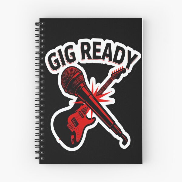 Item preview, Gig Ready – Crossed Guitar Microphone Rock Design designed and sold by Midnight Veil Designs.
