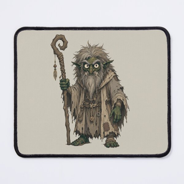 Item preview, Grizzled Goblin Sage with Staff designed and sold by Javier Narváez Solarte.