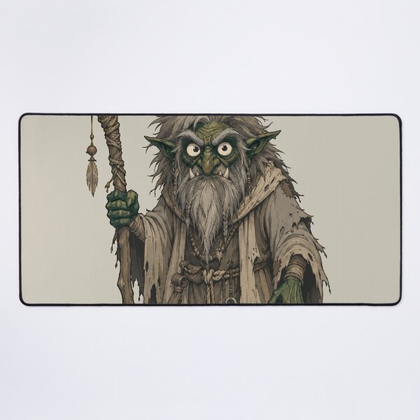 Item preview, Grizzled Goblin Sage with Staff designed and sold by Javier Narváez Solarte.