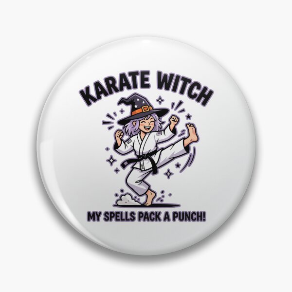 Item preview, Karate Witch - Funny Martial Arts designed and sold by TontikDesign.