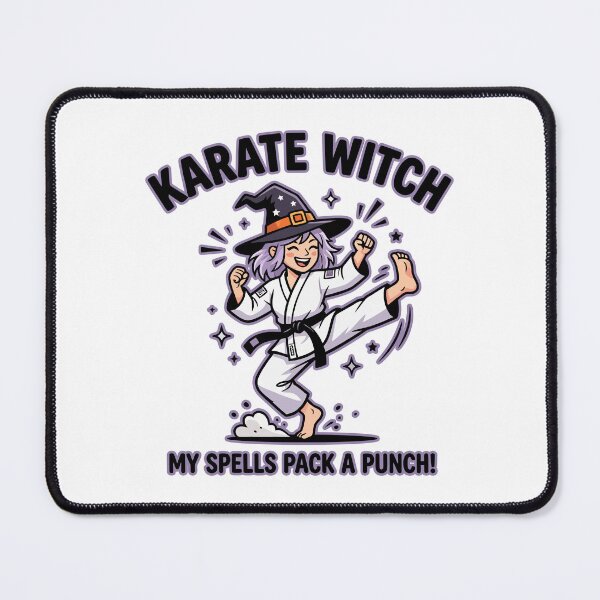 Item preview, Karate Witch - Funny Martial Arts designed and sold by TontikDesign.