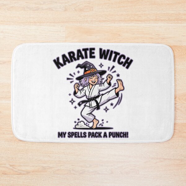 Item preview, Karate Witch - Funny Martial Arts designed and sold by TontikDesign.