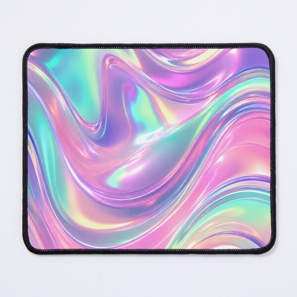 Item preview, Holographic Liquid Iridescent Wave Abstract Modern Fluid designed and sold by teemix.
