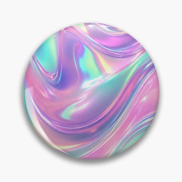 Item preview, Holographic Liquid Iridescent Wave Abstract Modern Fluid designed and sold by teemix.