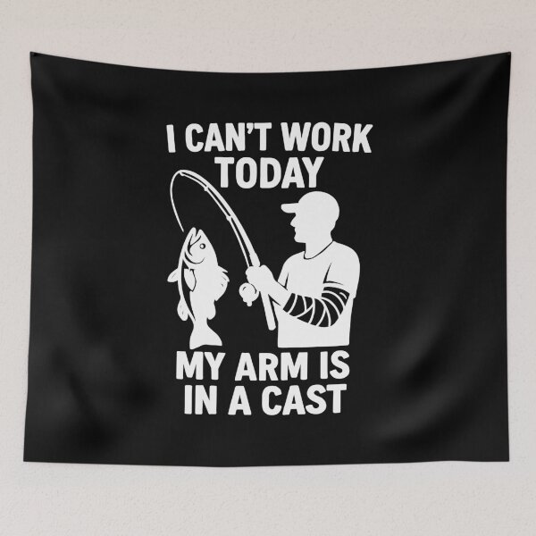 Item preview, Funny angler saying: My arm is in a cast designed and sold by Pineapple-Tree.