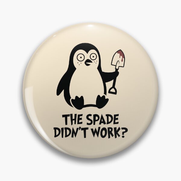 Item preview, Unhinged Penguin With Blood Spade Dark Humor Funny Animal designed and sold by Amir Faysal.
