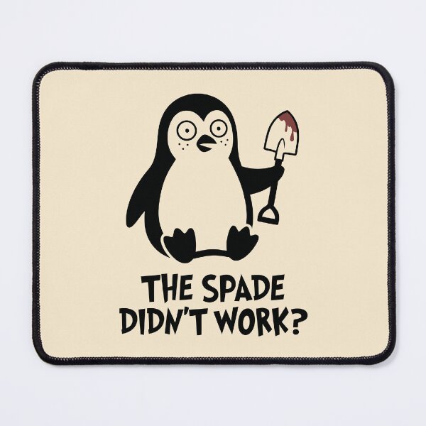 Item preview, Unhinged Penguin With Blood Spade Dark Humor Funny Animal designed and sold by Amir Faysal.