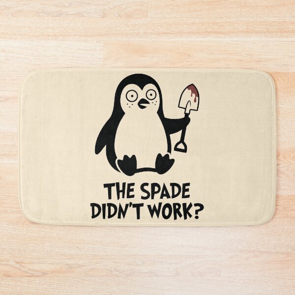 Item preview, Unhinged Penguin With Blood Spade Dark Humor Funny Animal designed and sold by Amir Faysal.