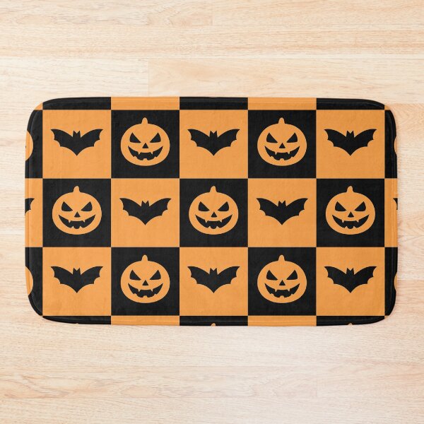 Item preview, Halloween Grid Bats and Jack O Lanterns designed and sold by Uniquely Yours.