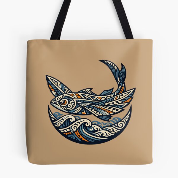 Item preview, Maori Flying Fish – Sacred Ocean Emblem designed and sold by SilentPowerArt.