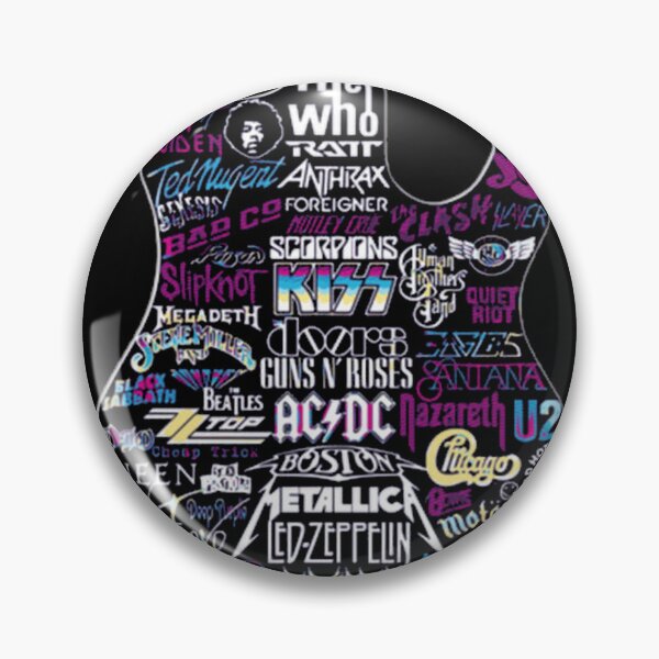 Item preview, Legends Of Rock Guitar Retro designed and sold by PurplePandaQ.