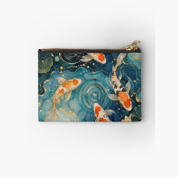 Item preview, Japanese Koi Pond Abstract Top View Zen Fish Art designed and sold by teemix.