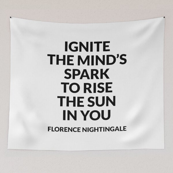 Item preview, Inspirational Florence Nightingale Quotes - Ignite the minds spark to rise the sun in you designed and sold by Inspirationmotivation.