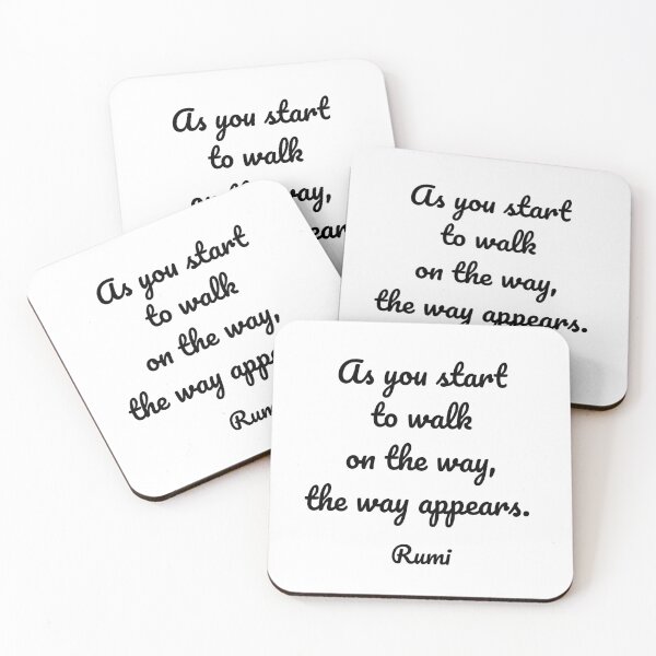 Artikelvorschau, Wenn du anfängst, den Weg zu gehen, erscheint der Weg - Rumi Zitate entworfen und verkauft von Inspirationmotivation.
