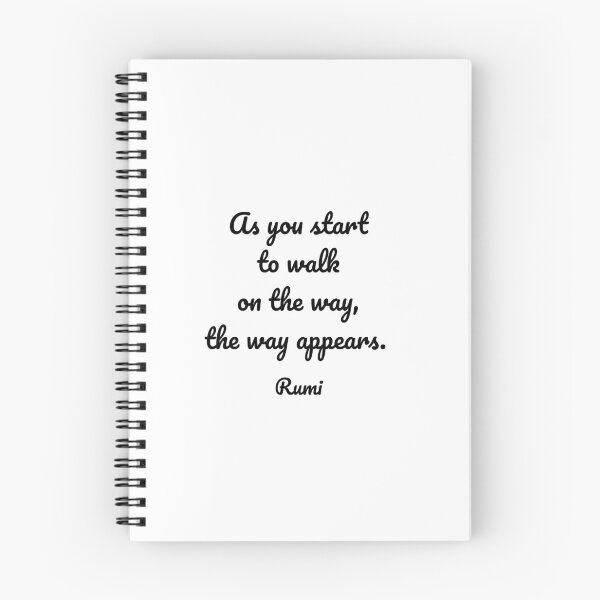 Item preview, As you start to walk on the way, the way appears - Rumi quotes designed and sold by Inspirationmotivation.