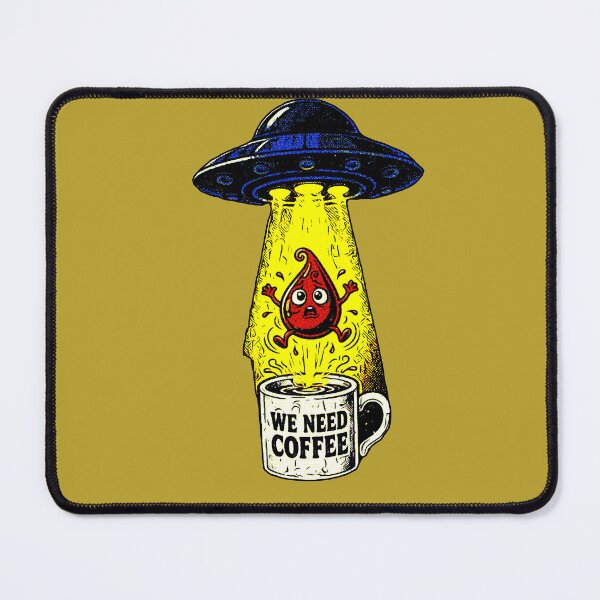 Item preview, We Need Coffee | Fun UFO Coffee Design designed and sold by AstronautMerch.