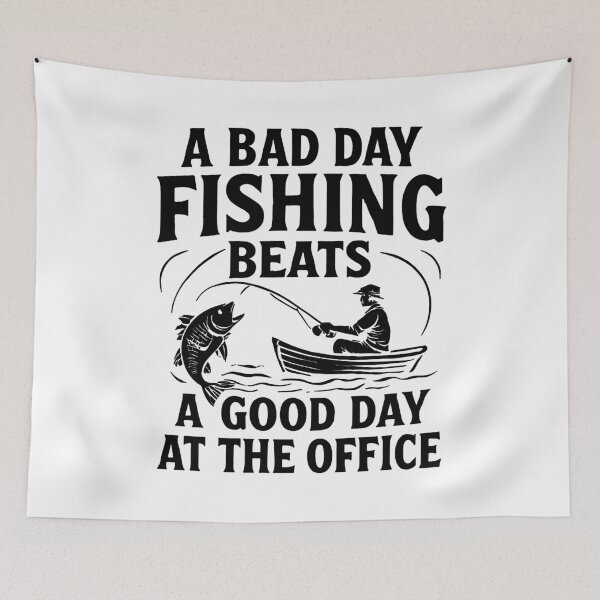 Item preview, Bad Day Fishing Beats a Good Day at the Office designed and sold by Pineapple-Tree.