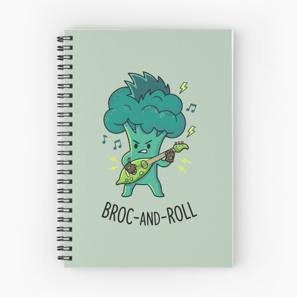 Item preview, Broc And Roll Rocker Broccoli Playing Guitar Funny Punk Food designed and sold by Amir Faysal.