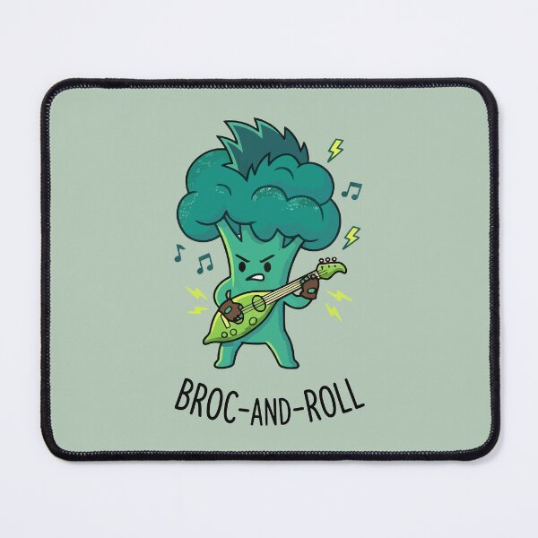 Item preview, Broc And Roll Rocker Broccoli Playing Guitar Funny Punk Food designed and sold by Amir Faysal.
