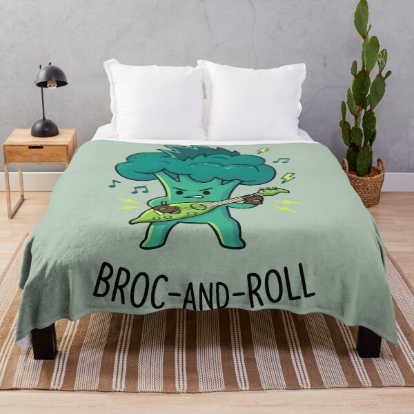 Item preview, Broc And Roll Rocker Broccoli Playing Guitar Funny Punk Food designed and sold by Amir Faysal.