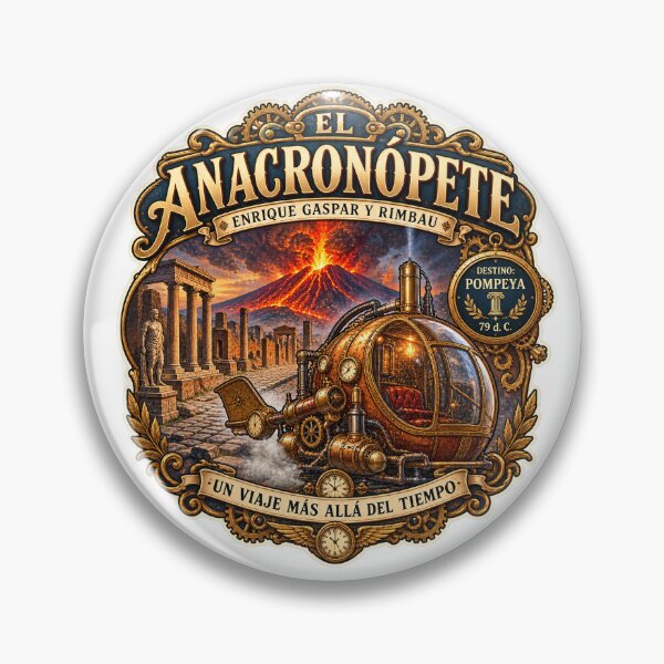 Item preview, El Anacronópete – Vintage Steampunk Time Machine Art designed and sold by Past in Threads.