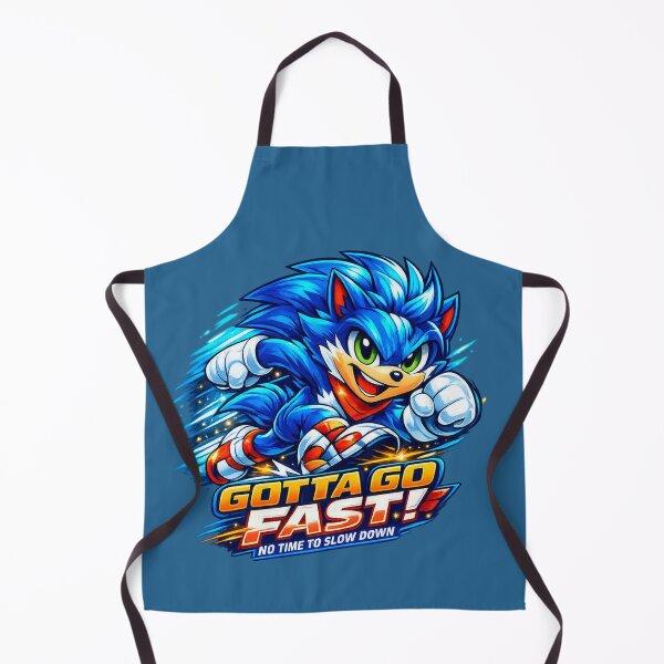 Item preview, Gotta Go Fast Retro Gaming Graphic – Original Blue Speed Mascot designed and sold by Glow & Grow.
