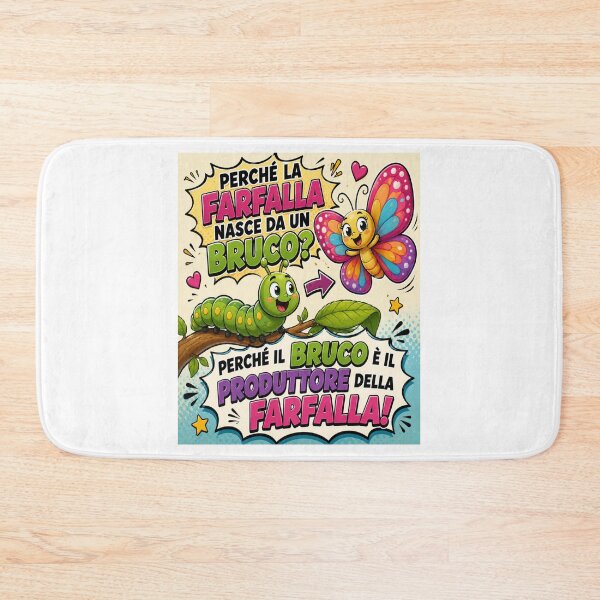 Item preview, Funny Caterpillar and Butterfly – Cartoon Joke designed and sold by RipantinaFantasy .