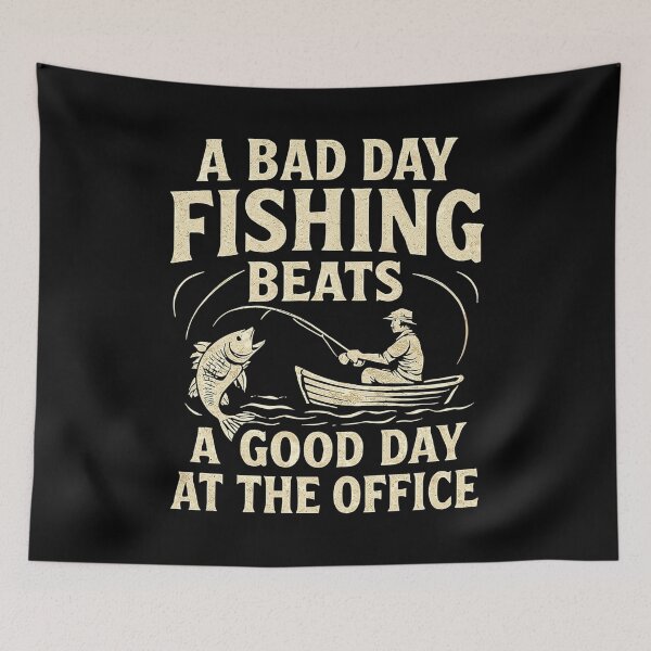 Item preview, Bad Day Fishing Beats a Good Day at the Office designed and sold by Pineapple-Tree.