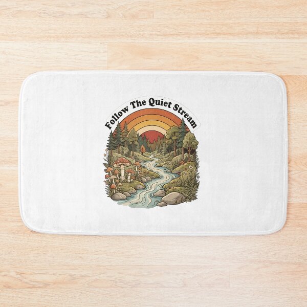 Item preview, Woodland Stream With Mushrooms Design designed and sold by SHOP-Corner.