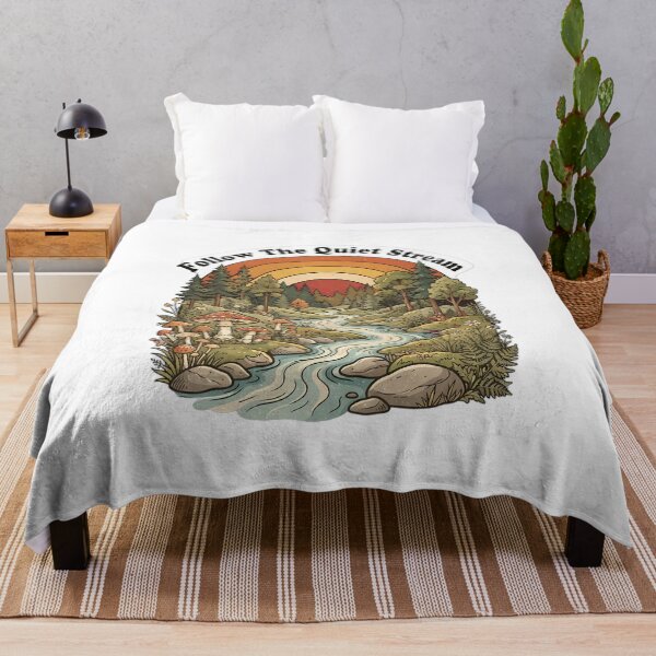 Item preview, Woodland Stream With Mushrooms Design designed and sold by SHOP-Corner.