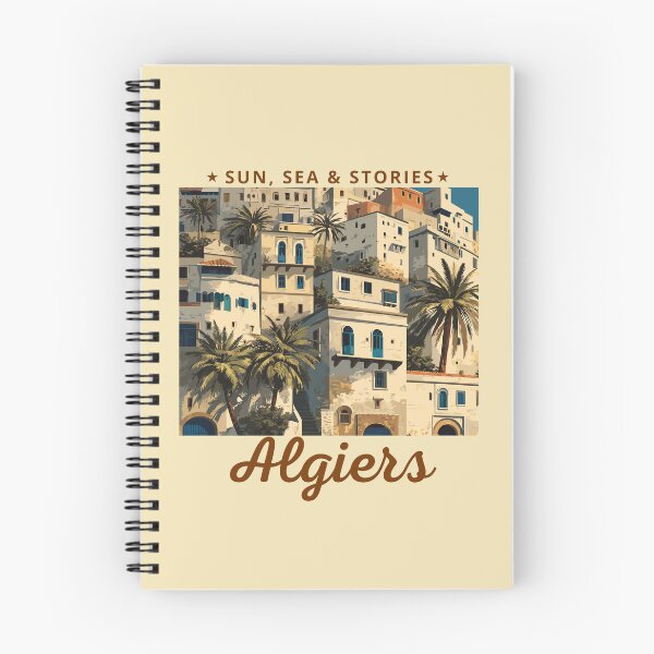 Item preview, Algiers in Algeria, Africa, Vintage Art Travel Landscape designed and sold by MaateoDesign.
