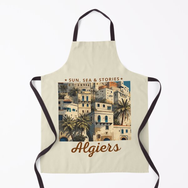 Item preview, Algiers in Algeria, Africa, Vintage Art Travel Landscape designed and sold by MaateoDesign.