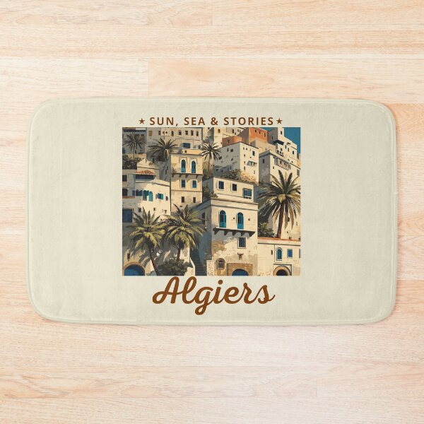 Item preview, Algiers in Algeria, Africa, Vintage Art Travel Landscape designed and sold by MaateoDesign.
