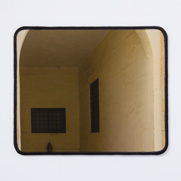 Item preview, Sunlit Mediterranean Archway Passage With Staircase and Sea View Through Window designed and sold by Nmallia.