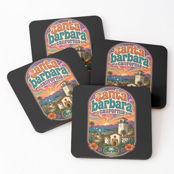 Item preview, Santa Barbara California Trippy Travel designed and sold by TomFrontierArt.