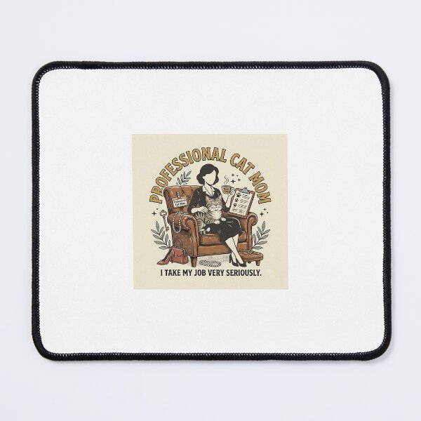 Item preview, Vintage Professional Cat Mom Retro T-Shirt Design - Career Woman & Tabby Cat Graphic designed and sold by BigD shop.