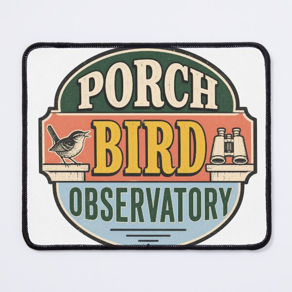 Item preview, Porch Bird Observatory Badge designed and sold by aihrgdesign.