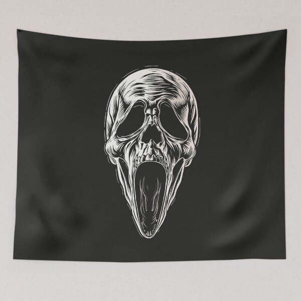 Item preview, Screaming Ghost Face Skull Horror Graphic designed and sold by ERODED SELF.