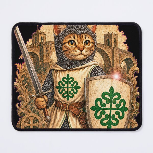 Item preview, The Cat Knight of Alcántara designed and sold by FULLCOLOR2099.