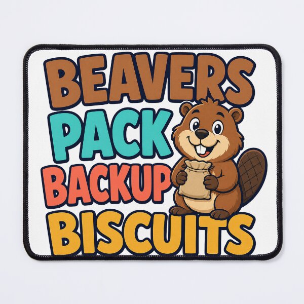Item preview, Beavers Pack Backup Biscuits designed and sold by aihrgdesign.