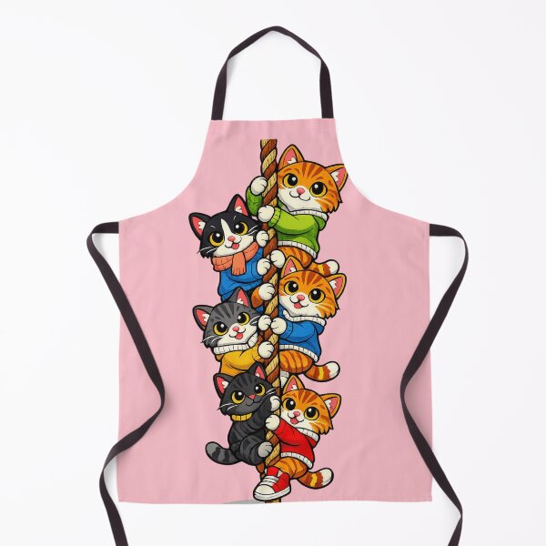 Item preview, Kitten Tower Cute Cats Climbing Rope Stack designed and sold by WearTheVibe Store.