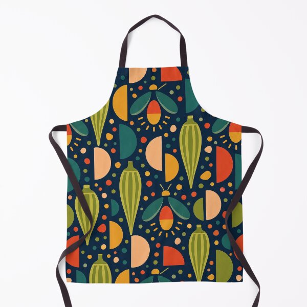 Item preview, Okra Firefly Bauhaus Pattern designed and sold by aihrgdesign.