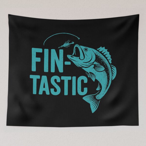 Item preview, Fin-tastic! Fun Angler & Giant Fish Design designed and sold by Pineapple-Tree.