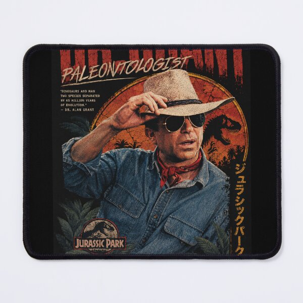 Item preview, Dr Alan Grant Paleontologist Dinosaur Adventure Vintage Poster designed and sold by Eddy048.