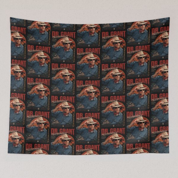 Item preview, Dr Alan Grant Paleontologist Dinosaur Adventure Vintage Poster designed and sold by Eddy048.