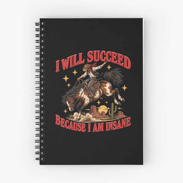 Item preview, I Will Succeed Because I Am Insane Funny Cowgirl designed and sold by peachlovey.