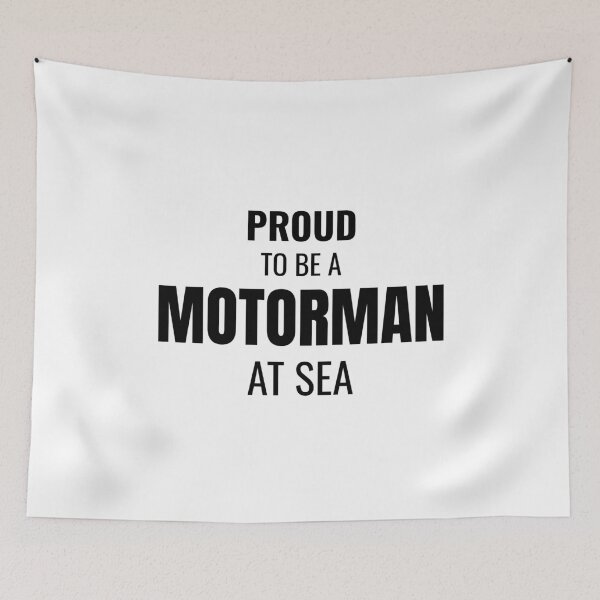 Item preview, Proud to be a Motorman at Sea (Black) designed and sold by ShipCrewNation.