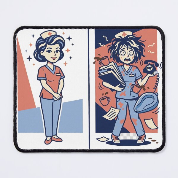Item preview, Funny Nurse Shirt - Nursing Expectation vs Reality Gift designed and sold by Harlo.co.